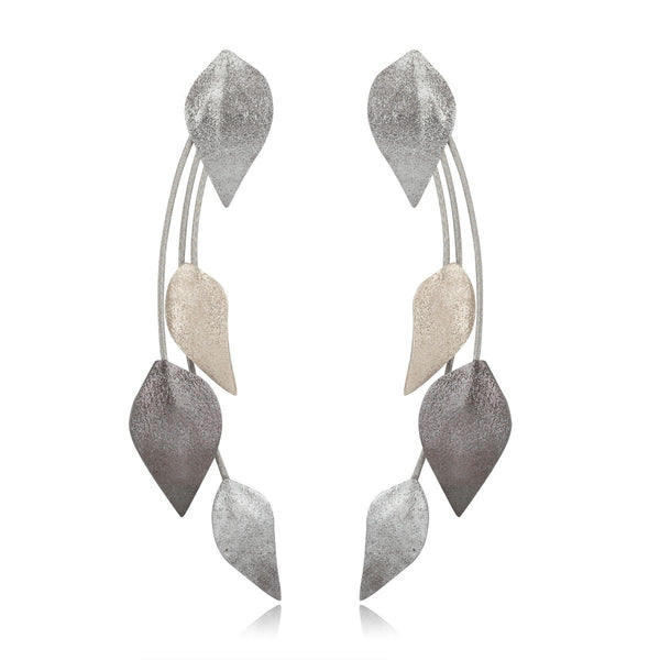 Leather Leaf Earrings 7pm
