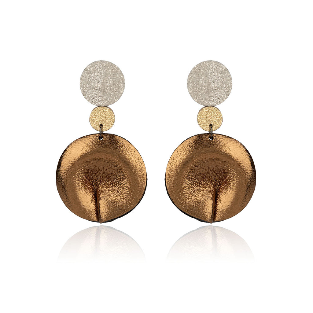 Leather Twister Earrings 7pm