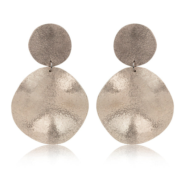 Leather Fluid Waves Earrings 7pm