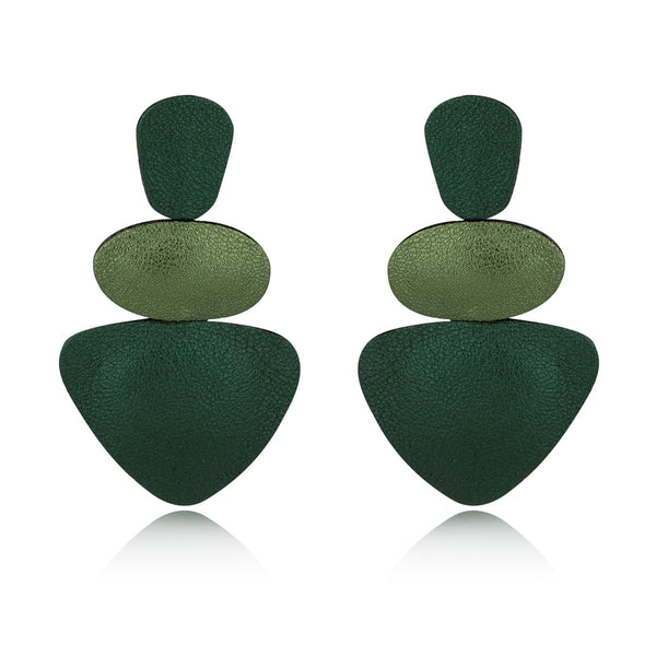 345 Leather Pebbles Statement Earrings 7pm-b2b-8