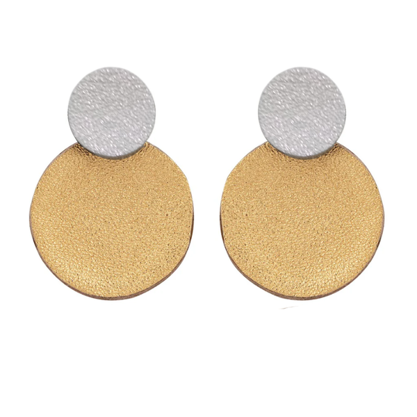 350 Leather Minimal Circles Earrings 7pm-b2b-8