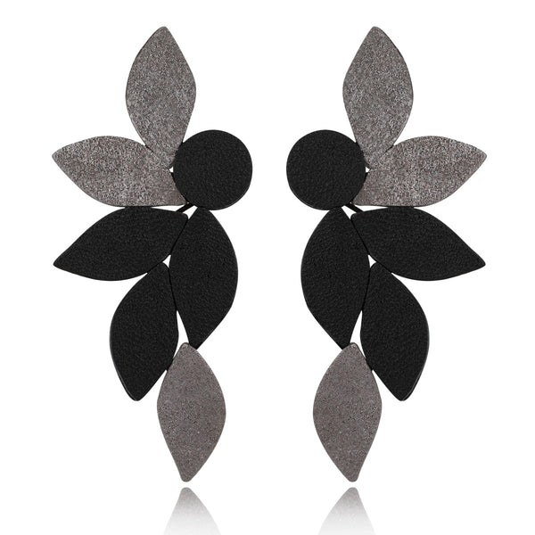 Leather Angel Wings Sculpted Earrings 7pm