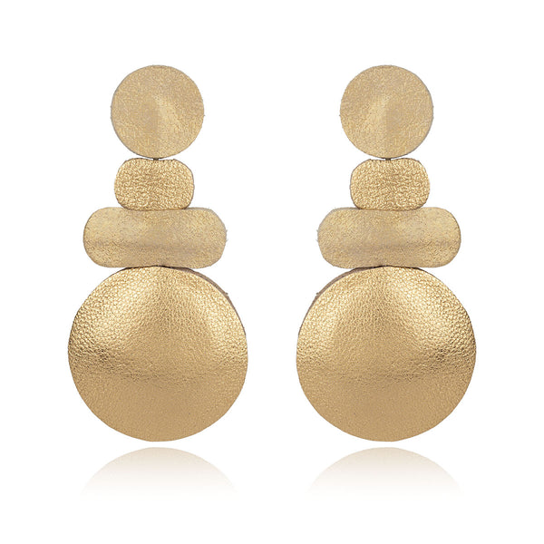 Leather Contour Earrings 7pm