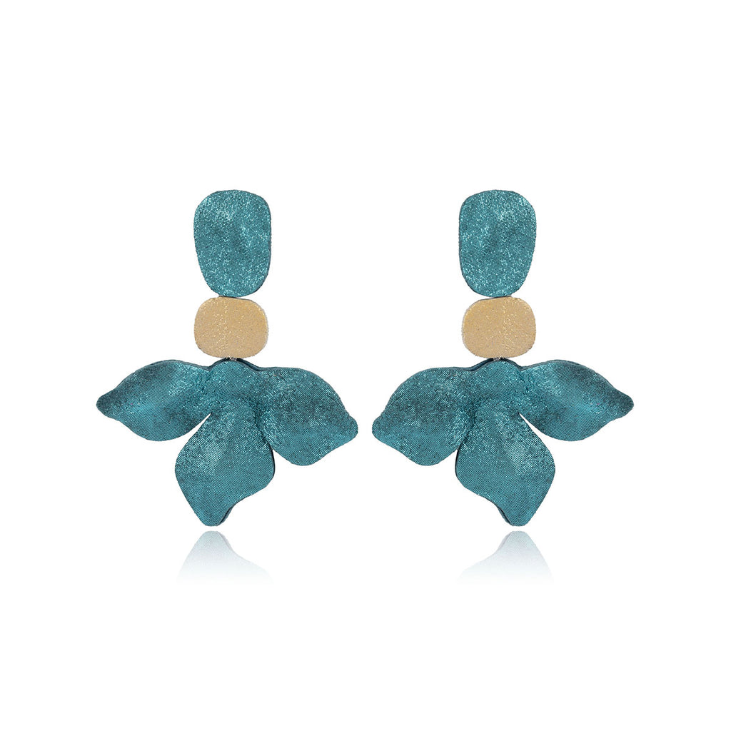 Leather Petals Earrings 7pm