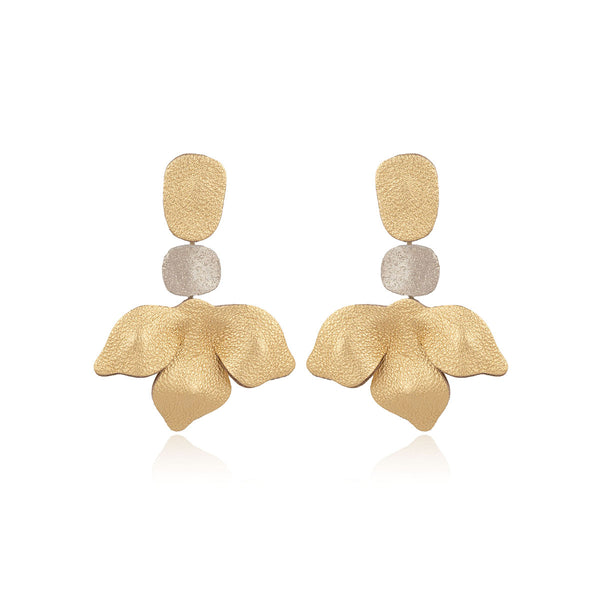Leather Petals Earrings 7pm