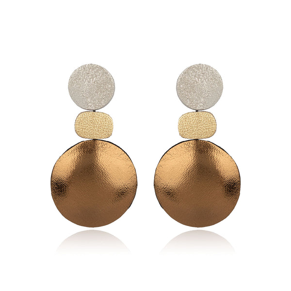 Leather Circle Earrings 7pm