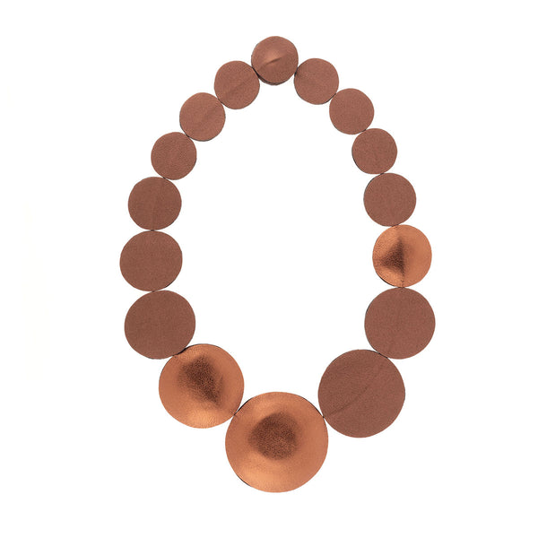 Circles Leather Necklace 7pm