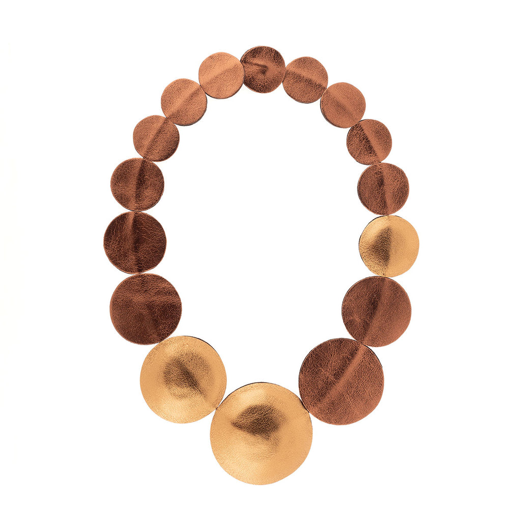 Circles Leather Necklace 7pm