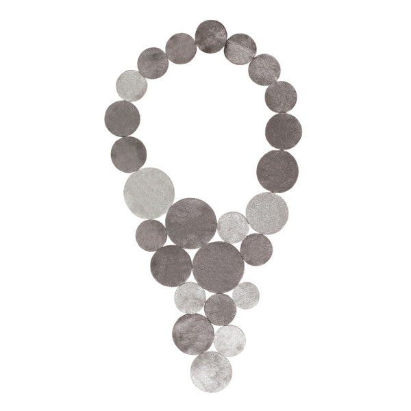 Leather Necklace Big Dots