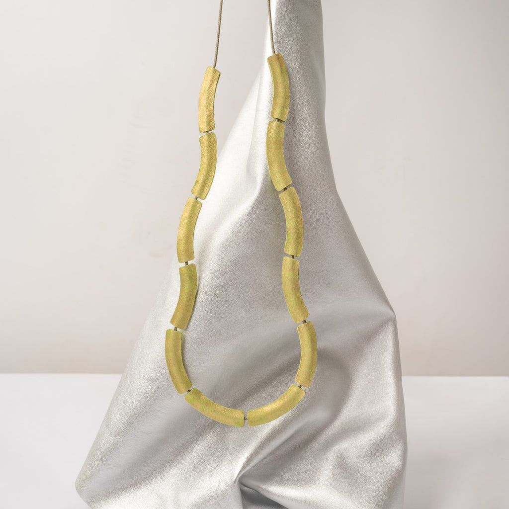 Mediterranean Waves 7pm Leather Necklace