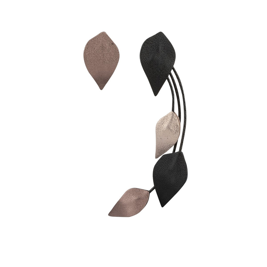 Leather Leaf Earrings 7pm