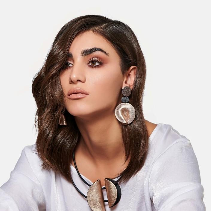 Leather Twister Earrings 7pm