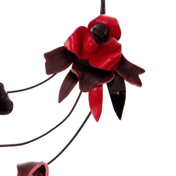 Flowers Leather Necklace