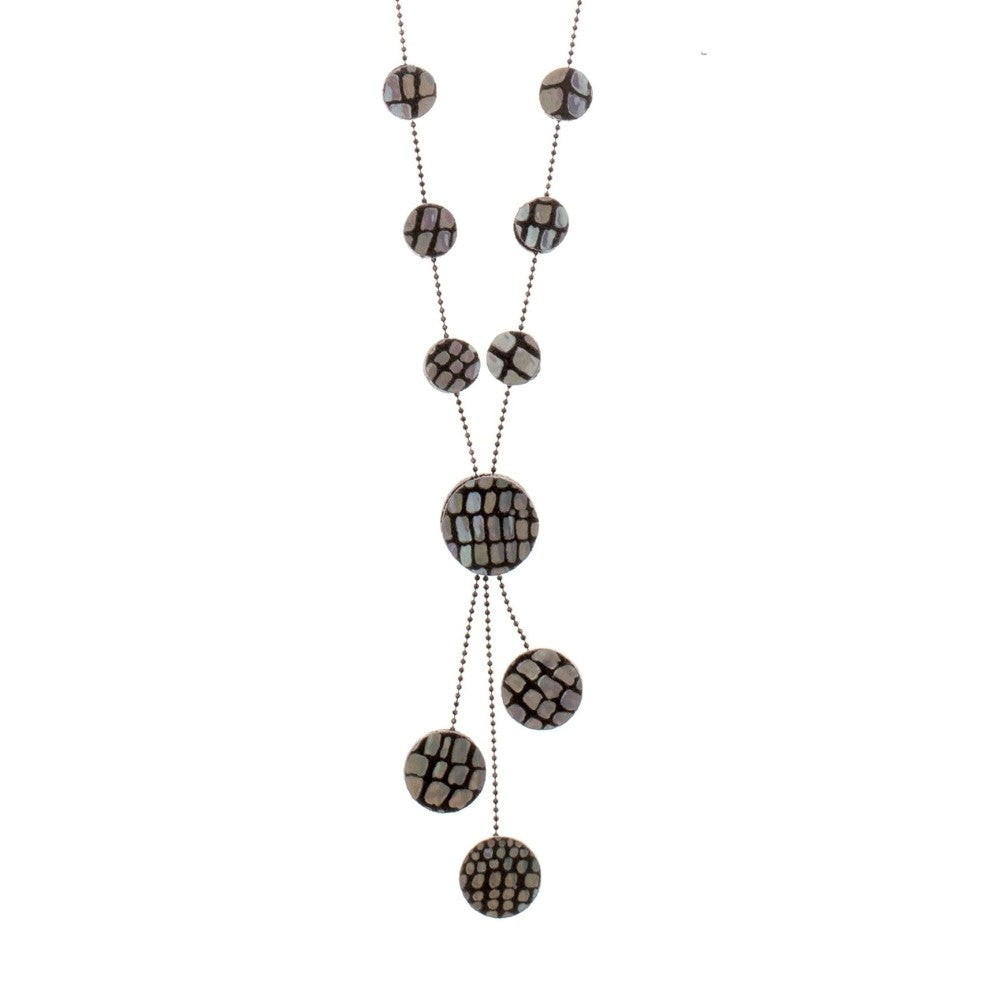 Leather Necklace Dots